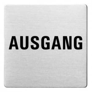Textschild - Ausgang (ecken abgerundet)