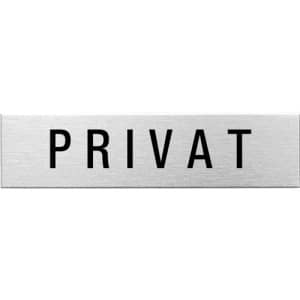Textschild - Privat (eckig)
