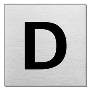 Textschild - D (quadratisch)