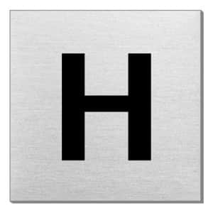 Textschild - H (quadratisch)