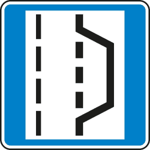 VZ 328 Autobahn Hinweisschild Nothalte und Pannenbucht VZ 328