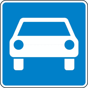 VZ 331.1 VZ 331.1 Verkehrsschild Kraftfahrtstraße