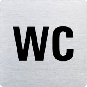 Textschild - WC (ecken abgerundet)