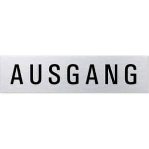 Textschild - Ausgang (eckig)