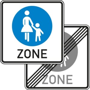 VZ 242-40 VZ 242-40 Fußgängerzone Schild gemäß StVO