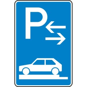 VZ 315-83 Verkehrszeichen 315-83 Parken auf Gehwegen Schild (Mitte)