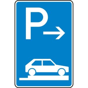 VZ 315-87 Verkehrszeichen 315-87 Parken auf Gehwegen Schild (Ende)