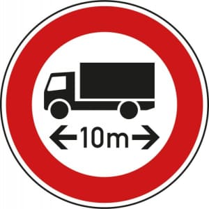 VZ 266 VZ 266 Schild: Verbot für Fahrzeuge über angegebene Länge
