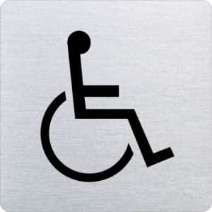 Piktogramm - Rollstuhlfahrer (ecken abgerundet)