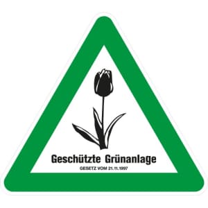 Tulpenschild - Geschützte Grünanlage