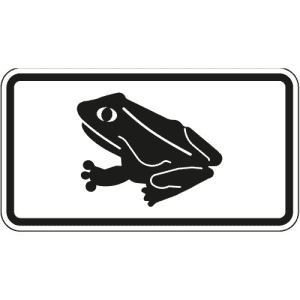 Krötenwanderung - Piktogramm