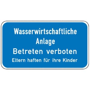 Wasserwirtschaftliche Anlage - Betreten verboten