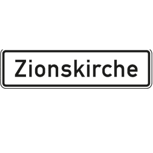 Kirchenschild - Zusatzschild