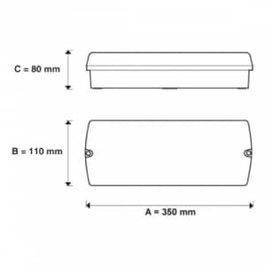 Notleuchte V-LUX CLASSIC LED (Wand-/Deckenaufbau)