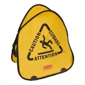 Pylone faltbar - Achtung Rutschgefahr, Rubbermaid