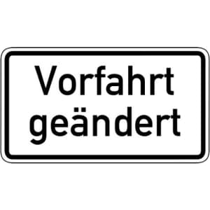 Zusatzzeichen VZ 1008-30 Zusatzschild Vorfahrt geändert Zusatzzeichen 1008-30