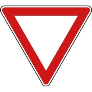 VZ 205 VZ 205 Vorfahrt gewähren Schild