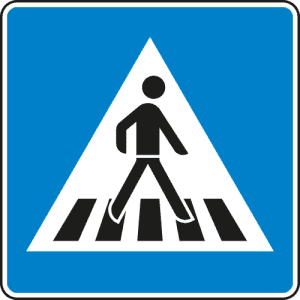 VZ 350-20 Verkehrszeichen 350-20 Fußgängerüberweg Schild