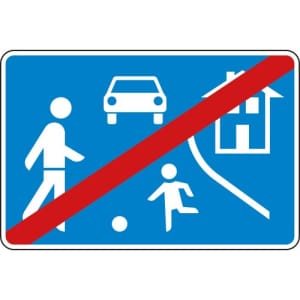 VZ 325.2 VZ 325.2 Verkehrsschild Verkehrsberuhigter Bereich Ende