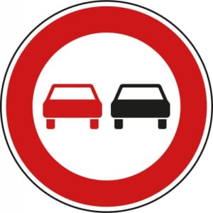 VZ 276 VZ 276 - Verkehrsschild Überholverbot für Kraftfahrzeuge