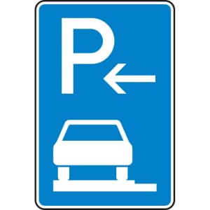 VZ 315-62 VZ 315-62 Parken ganz auf Gehwegen Schild (Ende)