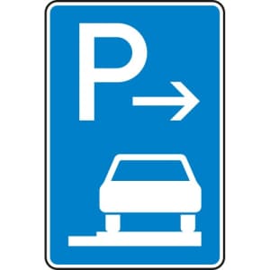 VZ 315-67 VZ 315-67 Parken auf Gehwegen Schild (Ende)