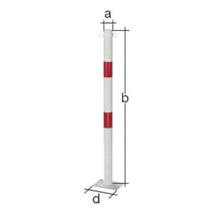 Absperrpfosten STANDARD, starr