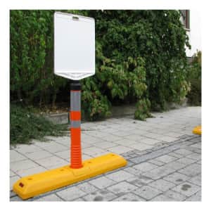 Leitschwelle mit großem Flexipfosten