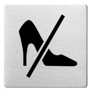 Piktogramm - Absatzschuhe verboten (ecken abgerundet)