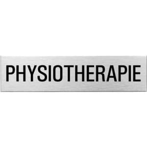 Textschild - Physiotherapie (eckig)