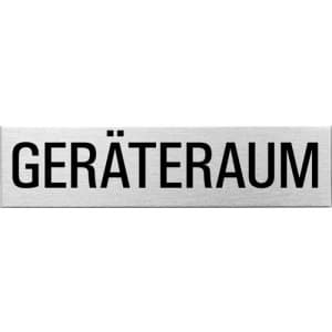 Textschild - Geräteraum (eckig)