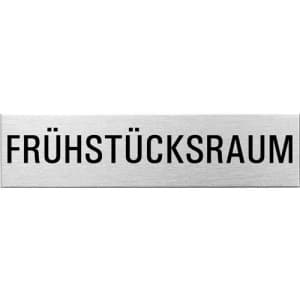 Textschild - Frühstücksraum (eckig)