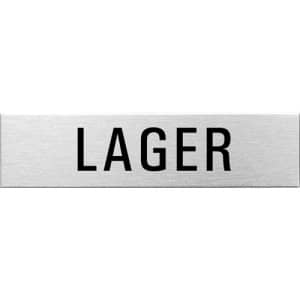 Textschild - Lager (eckig)