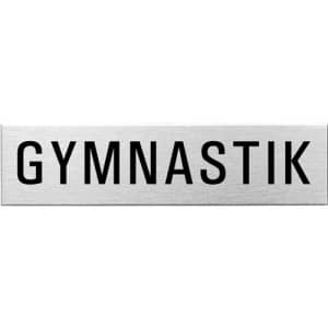 Textschild - Gymnastik (eckig)