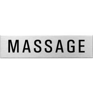 Textschild - Massage (eckig)