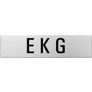 Textschild - EKG (eckig)