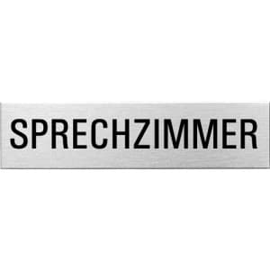 Textschild - Sprechzimmer (eckig)