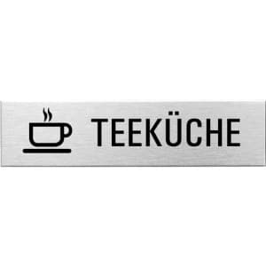 Textschild+Symbol - Teeküche