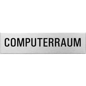 Textschild - Computerraum (eckig)