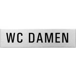 Textschild - WC Damen (eckig)