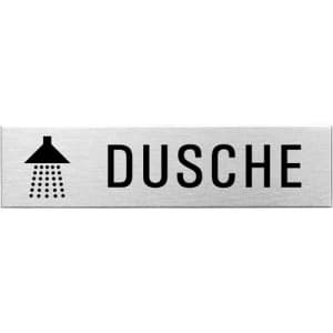 Textschild+Symbol - Dusche