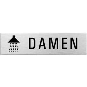 Textschild+Symbol - Dusche Damen