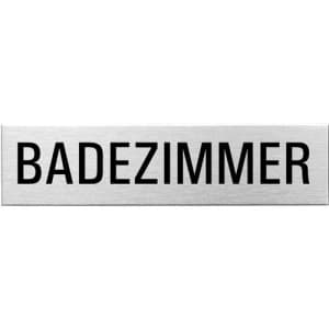 Textschild - Badezimmer (eckig)