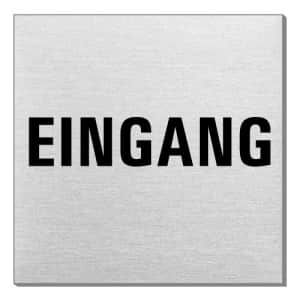 Textschild - Eingang (quadratisch)