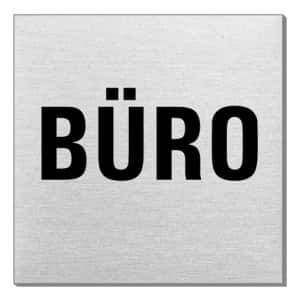 Textschild - Büro (quadratisch)
