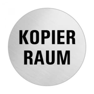 Textschild - Kopierraum (rund)