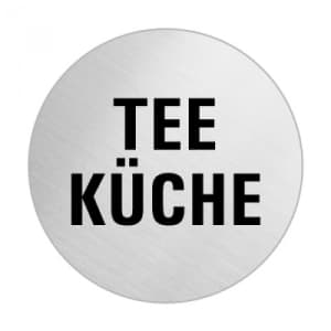 Textschild - Teeküche (rund)