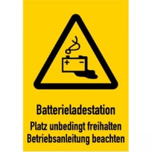 Warnzeichen mit Text und Standardsymbol nach Ihren Angaben, Kombischild gelb