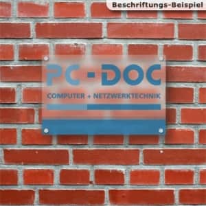 Werbeschild AIR nach Wunsch