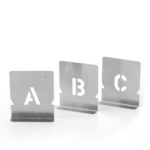 Malerschablonen - Kleinbuchstaben von a-z